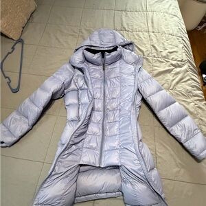 Calvin Klein Light Lavender Hooded Puffer Coat